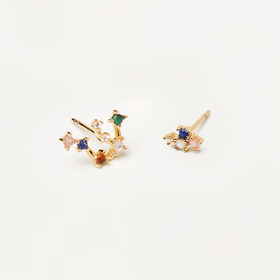 北京仓｜PD Paola-Aquarius-水瓶座 耳钉（不对称）［西班牙设计师］