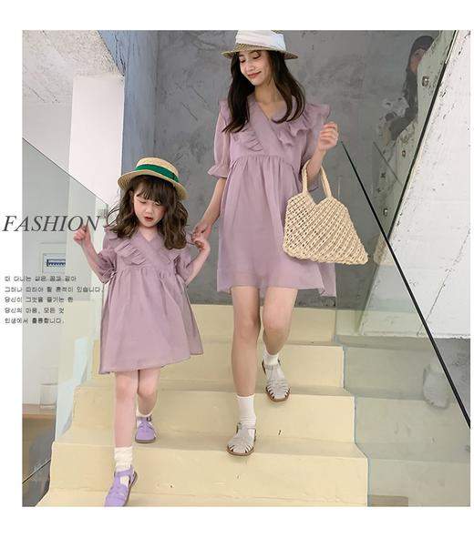 【社群供R】荷叶花边领公主裙妈妈款 商品图0