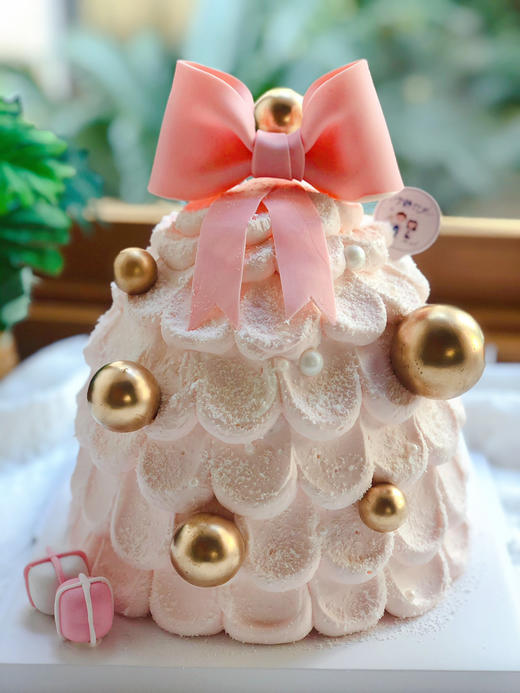 粉粉嫩嫩的翻糖蝴蝶结奶油蛋糕 下单前请仔细阅读商品详情 商品图0