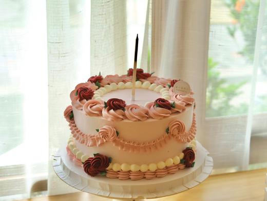 粉色系玫瑰奶油花朵 商品图0