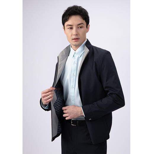 GOOD LUCK/德鲨经典立领轻薄舒适简约夹克外套BY24718-831 商品图3