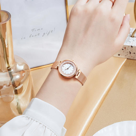 依波（EBOHR）卡纳系列时尚女表石英表小星环防水表女5155 商品图3