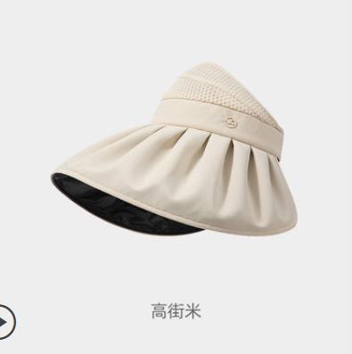 vvc空顶防晒帽遮阳渔夫帽太阳帽子女款夏季遮脸防紫外线男大帽檐 商品图6