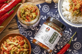 D音爆款【剁椒贡菜】！无敌好吃脆爽开胃 湖南农家特色 剁椒+贡菜完美结合 238g*2罐