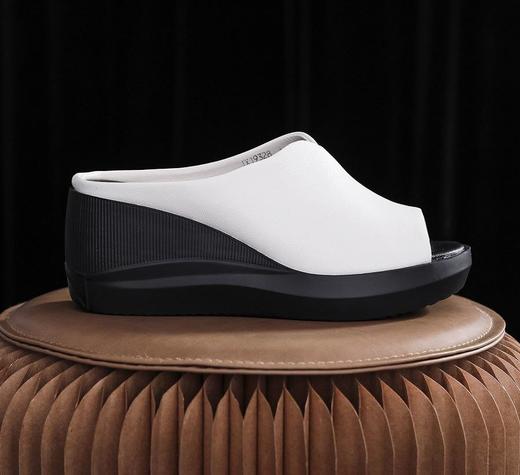 QXXY19328新款时尚气质厚底坡跟凉拖鞋 商品图3