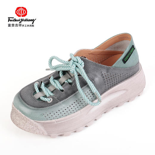 富贵吉祥时尚舒适超清厚底女鞋 f220105 商品图0