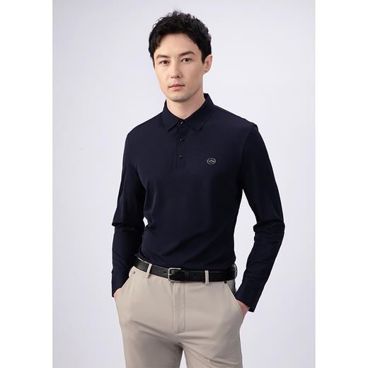 GOOD LUCK/德鲨超弹轻薄舒适干爽净色简约长袖T恤BY22101 商品图3