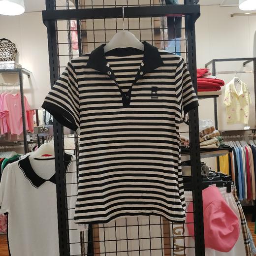 女条纹反领T2216 商品图0