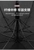 长柄雨伞大号超大抗风长把黑色深蓝棕色直柄防风商务特大号自动雨伞长柄直杆超大双人三人加固厚抗风暴雨1把 商品缩略图4