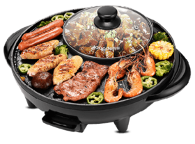【团购展示】龙的涮烤一体电火锅