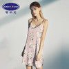 安莉芳新品性感薄款印花吊带睡裙女士可拆卸带罩杯家居裙EL00365 商品缩略图0