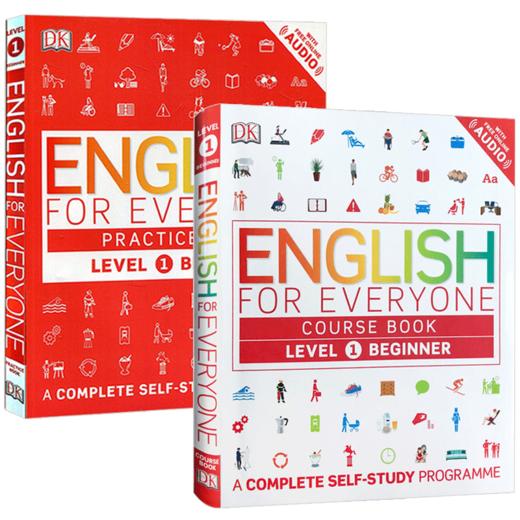 人人学英语1 英文原版 English for Everyone Level 1 英语教材练习册自学书籍套装 DK系列 课外辅助入门初级词汇积累学习书英文版 商品图4