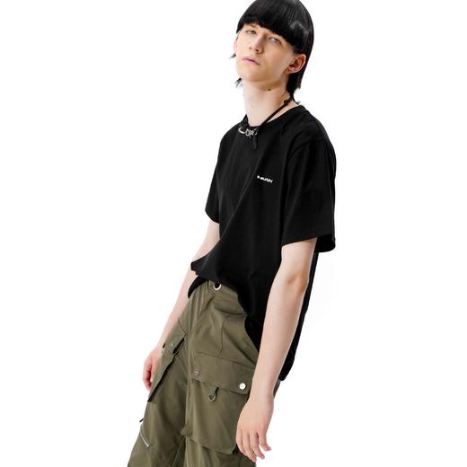   NUTH Unisex 定番品牌LOGO印花基础T恤/黑白两色入男款 商品图3