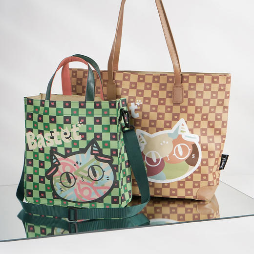 大英博物馆安德森猫和她的朋友们系列巴斯特格纹单肩包斜挎包 商品图2