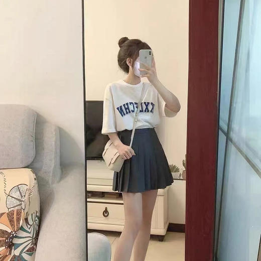 黛唯梵夏季新款可盐可甜原宿风小个子俏皮韩版炸街学院风两件套裙子气质 商品图4