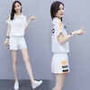 休闲套装女装2022新款韩版宽松大码时尚夏季短袖短裤运动两件套女 商品缩略图3