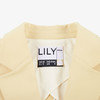 LILY2022夏新款女装气质款纯色别致褶皱修身西装外套122220C2163 商品缩略图1