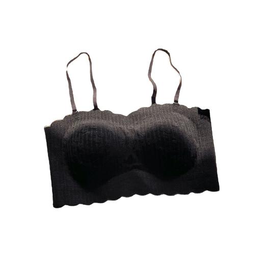 黛唯梵薄款无痕抹胸无肩带防滑纯欲内衣女小胸聚拢收副乳少女无钢圈文胸 商品图4