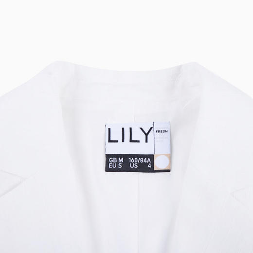 LILY2022夏新女装白色七分袖薄款西装122240C2103 商品图1