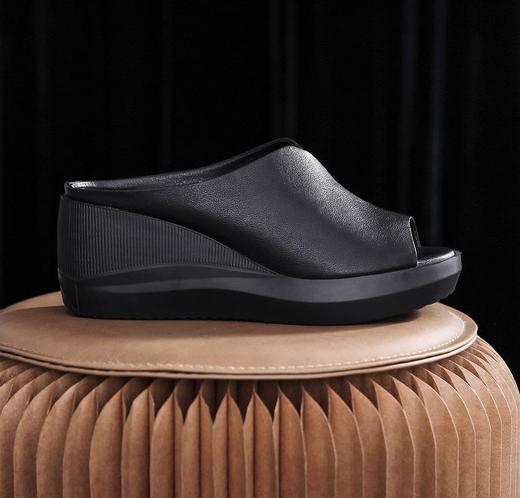 QXXY19328新款时尚气质厚底坡跟凉拖鞋 商品图5