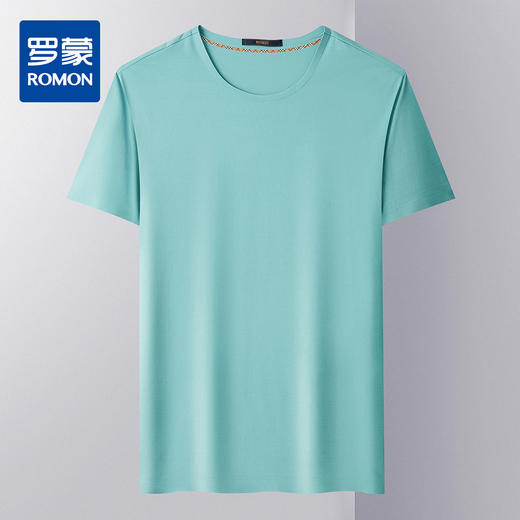【冰丝冰爽】罗蒙夏季男士t恤简约多色百搭无痕休闲短袖圆领t恤 商品图10
