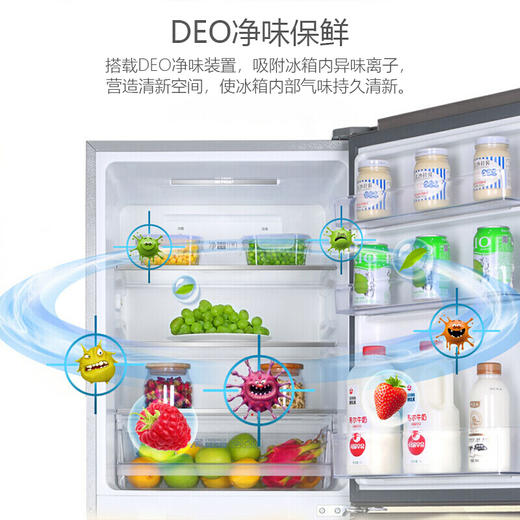 海尔（Haier）冰箱三门小型超薄家用216升风冷无霜冰箱冷藏冷冻中门软冷冻低温净味净味 BCD-216WMPT 商品图3
