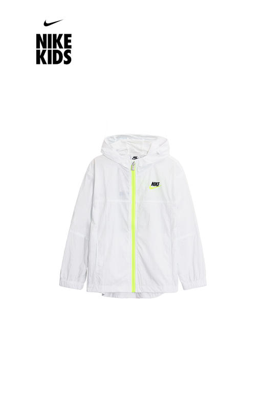 耐克-童衣类（夏）F2小童梭织夹克纯白色 商品图4