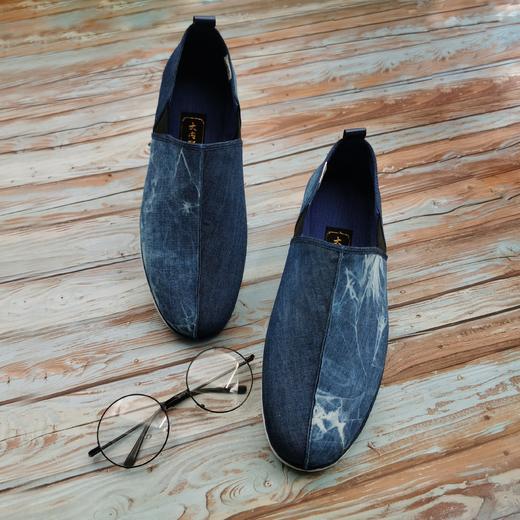 内联升男鞋手工单鞋千层底大内联升拼色夹鞋DN8519 商品图2