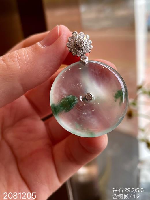 玻璃飘花平安扣吊坠 69999【2081205】 商品图5