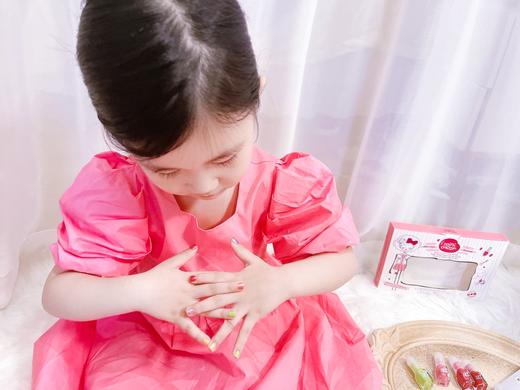 Mini Cosmo儿童指甲油唇膏套装女孩安全无味可剥可撕拉宝宝美甲 10个装 商品图3