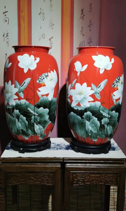 釉中彩荷塘清香 商品图0