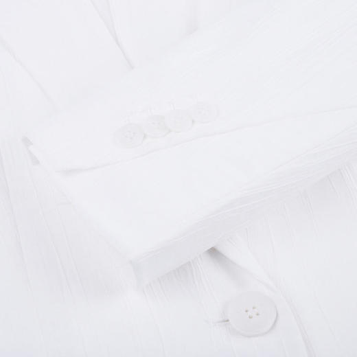 LILY2022夏新女装白色七分袖薄款西装122240C2103 商品图3