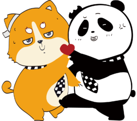 熊猫君周边立牌