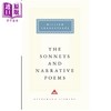 预售 【中商原版】十四行诗与叙事诗 莎士比亚 英文原版 Everyman s Library The Sonnets and Narrative Poems Shakespeare 商品缩略图0