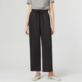 famecoco范可儿夏季薄款裤子女新款运动休闲裤收腰直筒宽松F223GA013