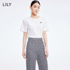 LILY2022夏新款女装时尚洋气不对称休闲圆领短袖T恤122200VT327 商品缩略图0