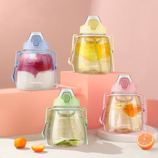 乐扣乐扣大肚杯塑料Tritan大容量水杯吸管高颜值水壶 ABF648 商品图0