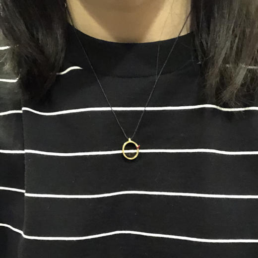 北京仓｜Kiss the Frog-Heart-爱的同心圆 项链［希腊设计师］ 商品图3