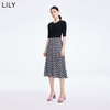 LILY2022夏女装奥特莱斯店修身显瘦高腰针织连衣裙122200T7318 商品缩略图0