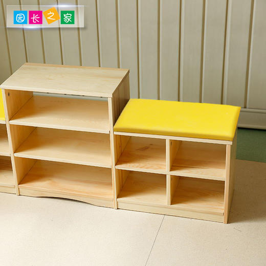 实木家具松木鞋柜 商品图2