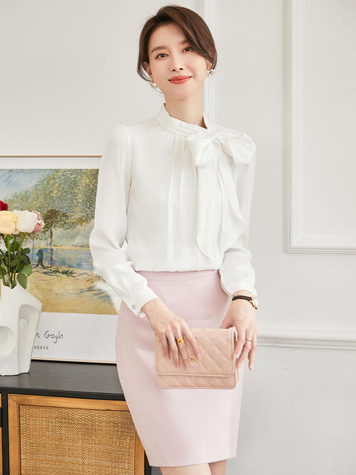 IWY/粉色西装套装女秋冬ol职业套装女时尚气质女神范美容院工作服套裙22CS21 商品图2