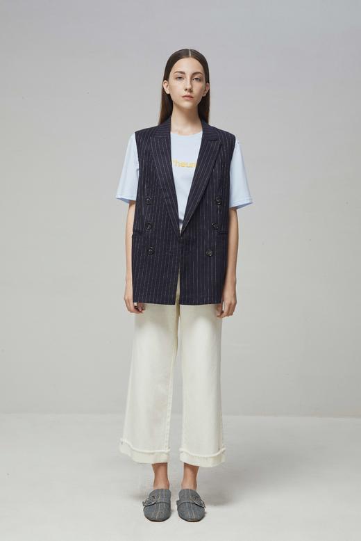 【经典款】【商场同款】麦檬夏条纹时尚马甲5997112161-1 商品图0