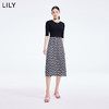 LILY2022夏女装奥特莱斯店修身显瘦高腰针织连衣裙122200T7318 商品缩略图1
