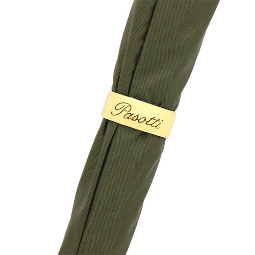 PASOTTI 意大利手工定制墨绿色伞面珐琅彩绘狐狸手柄直柄晴雨伞 MLX35 商品图2