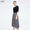 LILY2022夏女装奥特莱斯店修身显瘦高腰针织连衣裙122200T7318 商品缩略图2