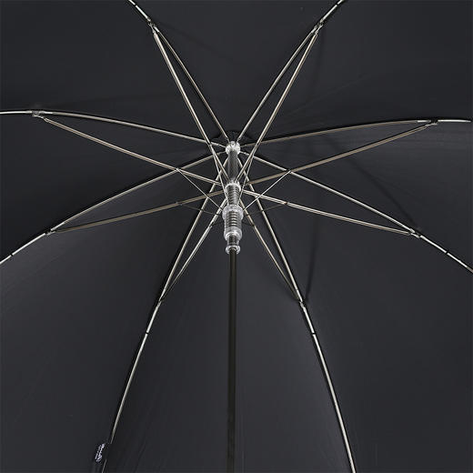 PASOTTI 意大利手工定制黑色伞面金属镀银虎头手柄直柄晴雨两用伞 MLX32 商品图4