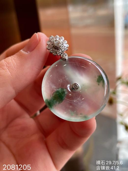 玻璃飘花平安扣吊坠 69999【2081205】 商品图3