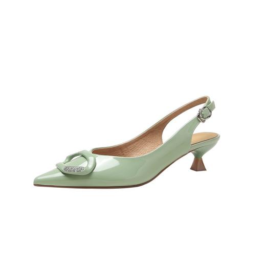 纯色复古风，尖头简约装饰镶钻后空凉鞋MQ-C30-07 商品图13