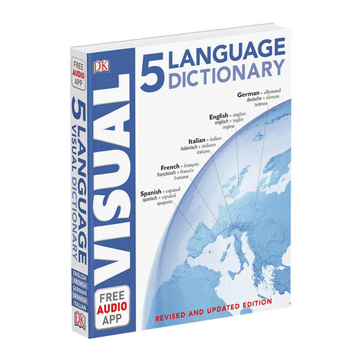 DK 5种语言图解词典 英文原版 5 Language Visual Dictionary 英文版工具书 进口原版英语书籍 商品图1