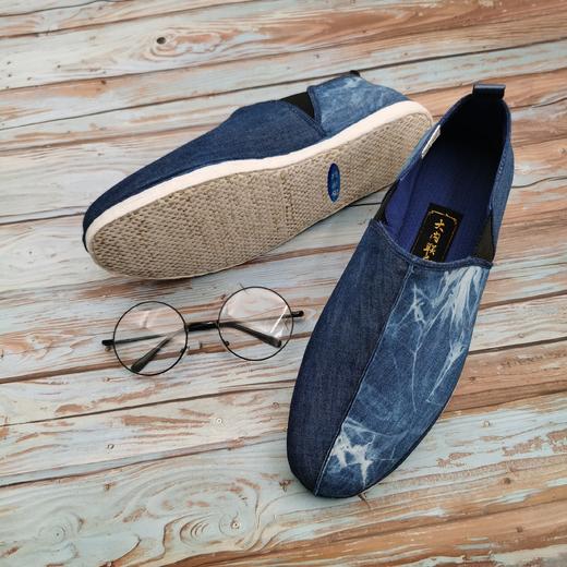 内联升男鞋手工单鞋千层底大内联升拼色夹鞋DN8519 商品图3